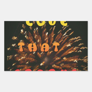 Liefde die Abstracte Art Design Print aanwakkert Rechthoekige Sticker