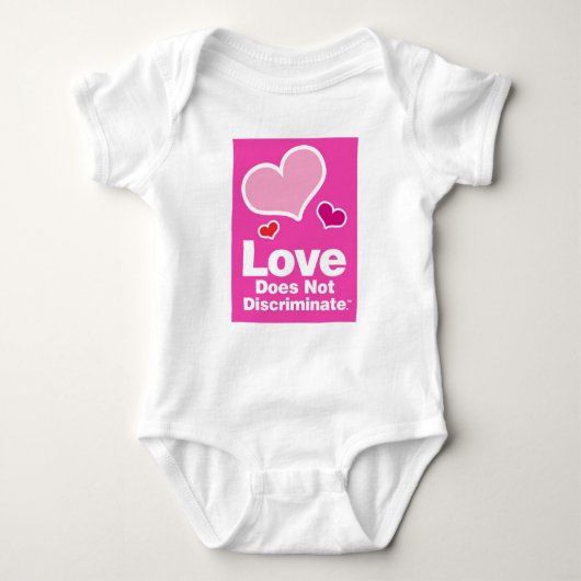 Liefde discrimineert niet - Baby Romper (Voorkant)