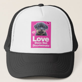 Liefde discrimineert niet - Black Trucker Hat Trucker Pet