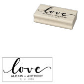 Liefde - DIY bruiloft gunst rubber stempel geperso (Gestempeld)