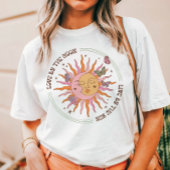 Liefde door de maan Retro Boho Sun Tri-Blend Shirt