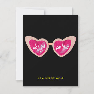Liefde door een roze bril kaart