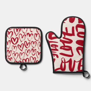 Liefde door Sommer Hamilton Ovenwant & Pannenlap Set