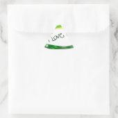 Liefde Driehoek Sticker (Tas)