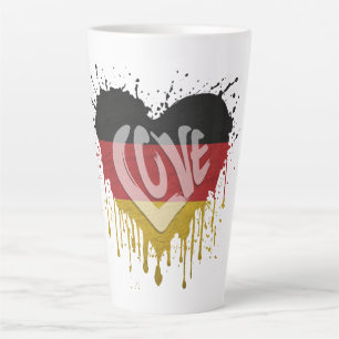 Liefde Duitsland Vlag Latte Mok