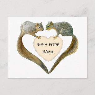 Liefde eekhoorns kaart