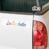 Liefde een ander bumpersticker (Op Truck)