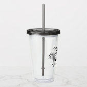 Liefde een ander kruisacryl tumbler acryl drinkbeker (Rechts)