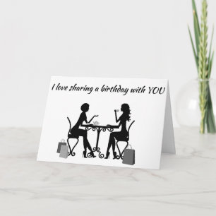 "LIEFDE" ** EEN VERJAARDAG DELEN MET JOU ** EN MIJ KAART