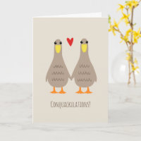 Liefde Eenden Huwelijk Felicitaties Bruid Gefelici