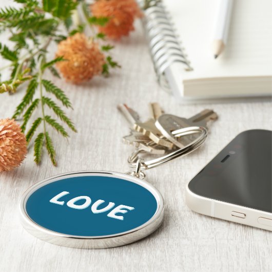 LIEFDE EENVOUDIGE CADEAU VROUWEN VRIENDIN VRIEND SLEUTELHANGER (Zijkant)