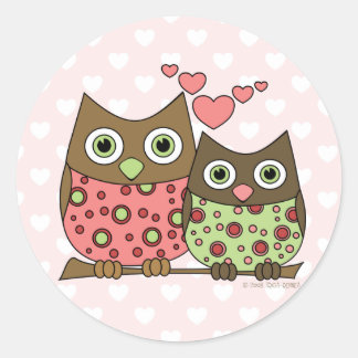 Liefde Eigenaars Ronde Sticker