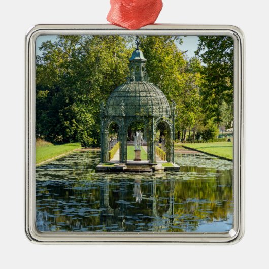 Liefde-eiland in de Chateau de Chantilly Metalen Ornament (Voorkant)