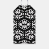 Liefde Elegant Zwart Kalligrafie Bruiloft Monogram Cadeaulabel (Achterkant)