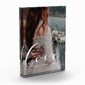 Liefde elegante kalligrafie bruiloft fotoblokken (Links)