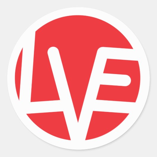 Liefde Embleem stickers (Voorkant)