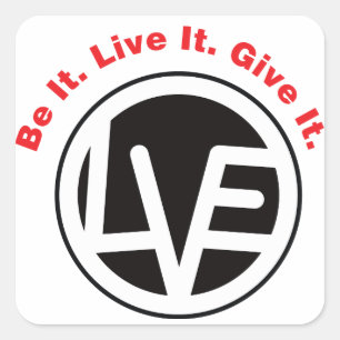 Liefde Embleem Zwarte Stickers