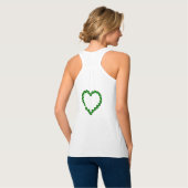 Liefde – Emerald Green Edelsteen Lettering Tanktop (Volledige Achterkant)
