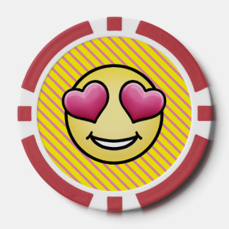 Liefde-emoji Poker Chips