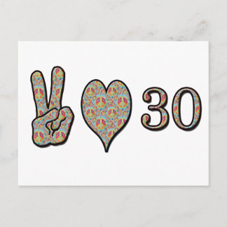 Liefde en 30 briefkaart