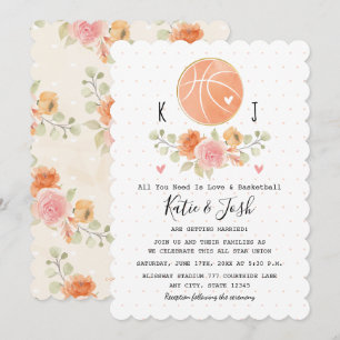 Liefde- en Basketball-wedstrijduitingen Kaart