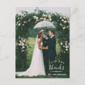 Liefde en Bedankt Aangepaste bruiloft Dank jullie  Briefkaart (Voorkant)
