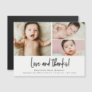 Liefde en bedankt Baby 3 foto's Bedankt