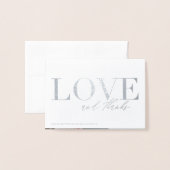 Liefde en bedankt bruiloft bedankt je kaart (Met envelop)