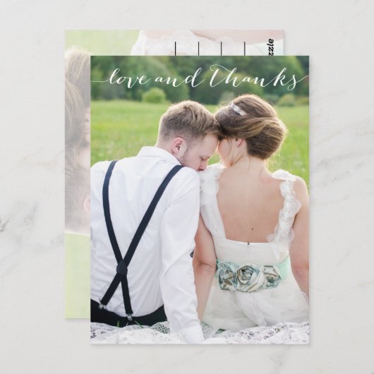 LIEFDE EN BEDANKT DIE JE BRIEFKAART (Voorkant / Achterkant)