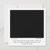Liefde en Bedankt Eenvoudig minimalistisch fotohuw (Achterkant)