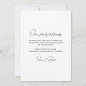 Liefde en Bedankt Elegante kalligrafie Foto Bruilo (Achterkant)