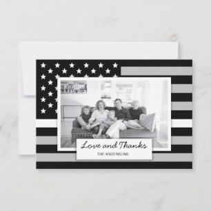 Liefde en Bedankt EMS Thin White Line Family Foto