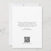Liefde en bedankt Foto bruiloft QR Code Dank u (Achterkant)