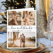 Liefde en Bedankt Foto Collage Wedding Hartelijk d