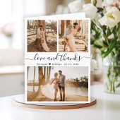 Liefde en Bedankt Foto Collage Wedding Hartelijk d