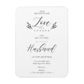 Liefde en Bedankt Funny Moeder-in-lawQuote Handsch Magneet (Verticaal)