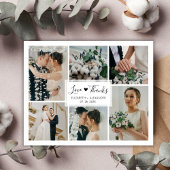 Liefde en Bedankt Hart Simple Weddenschap Foto Col