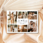 Liefde en Bedankt Hart Wedding 6 Foto Collage