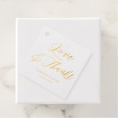 Liefde en bedankt koppels bedanken jullie bruiloft bedankjes labels (Met doos)