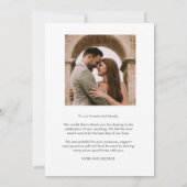 Liefde en Bedankt Modern Foto bedankt (Achterkant)