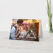 Liefde en Bedankt | Moderne bruiloft Foto F (Voorkant)