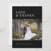 Liefde en bedankt moderne, minimalistische fotobru (Voorkant)