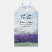 Liefde en Bedankt Mountain Lavender Landscape Cadeaulabel (Voorkant)