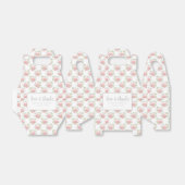 Liefde en Bedankt Pioen Roze Waterverf Bloemen Bedankdoosjes (Uitgevouwen)