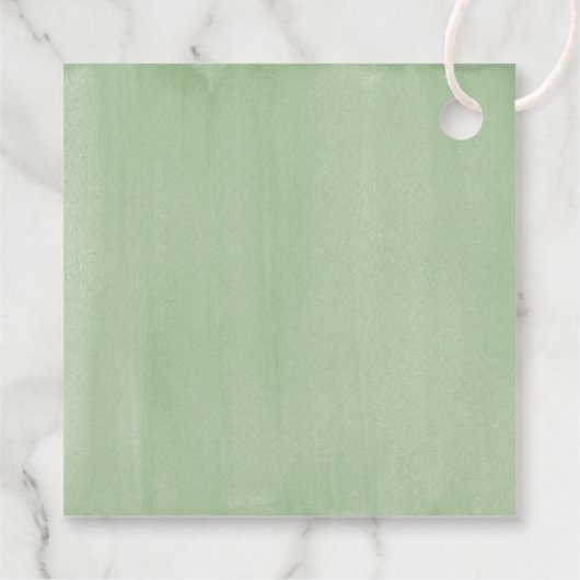 Liefde en Bedankt Rustic Greenery Vrijgezellenfees Bedankjes Labels (Achterkant)