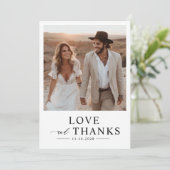 Liefde en Bedankt - Rustieke Boho Foto Bruiloft (Staand voorkant)