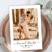 Liefde en Bedankt Script Moderne foto bruiloft