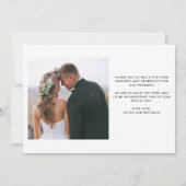 Liefde en Bedankt | Weddenfoto (Achterkant)