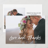 Liefde en Bedankt | Weddenfoto (Voorkant / Achterkant)