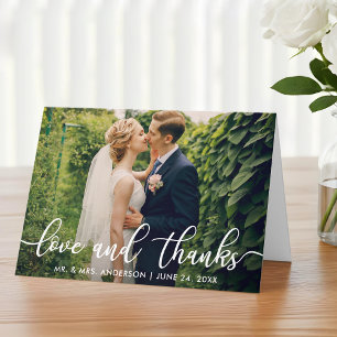 Liefde en Bedankt   Weddenfoto Hartelijk dank